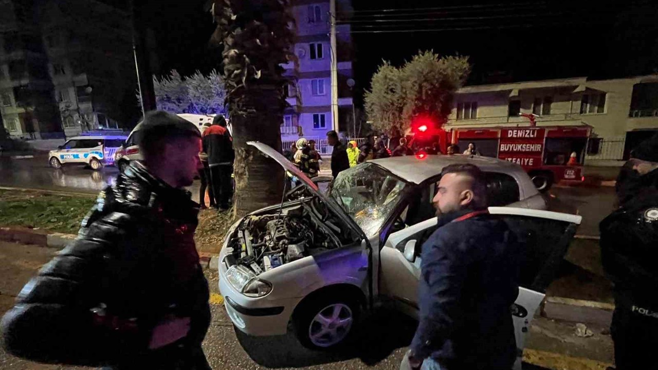 Yağışın neden olduğu kaza ucuz atlatıldı
