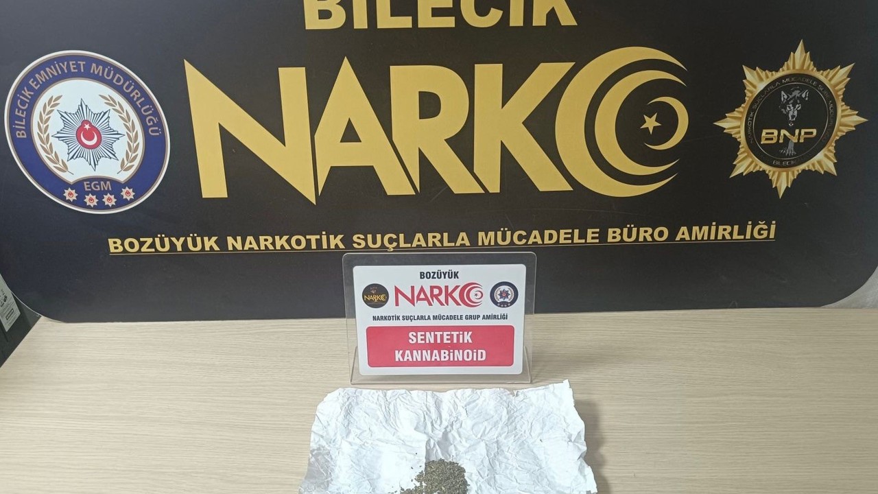 Bilecik’te uyuşturucu operasyonu: 1 gözaltı
