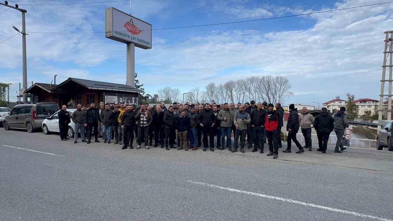 Rize’de satılan çay fabrikasının işçilerinin tazminat pazarlığı
