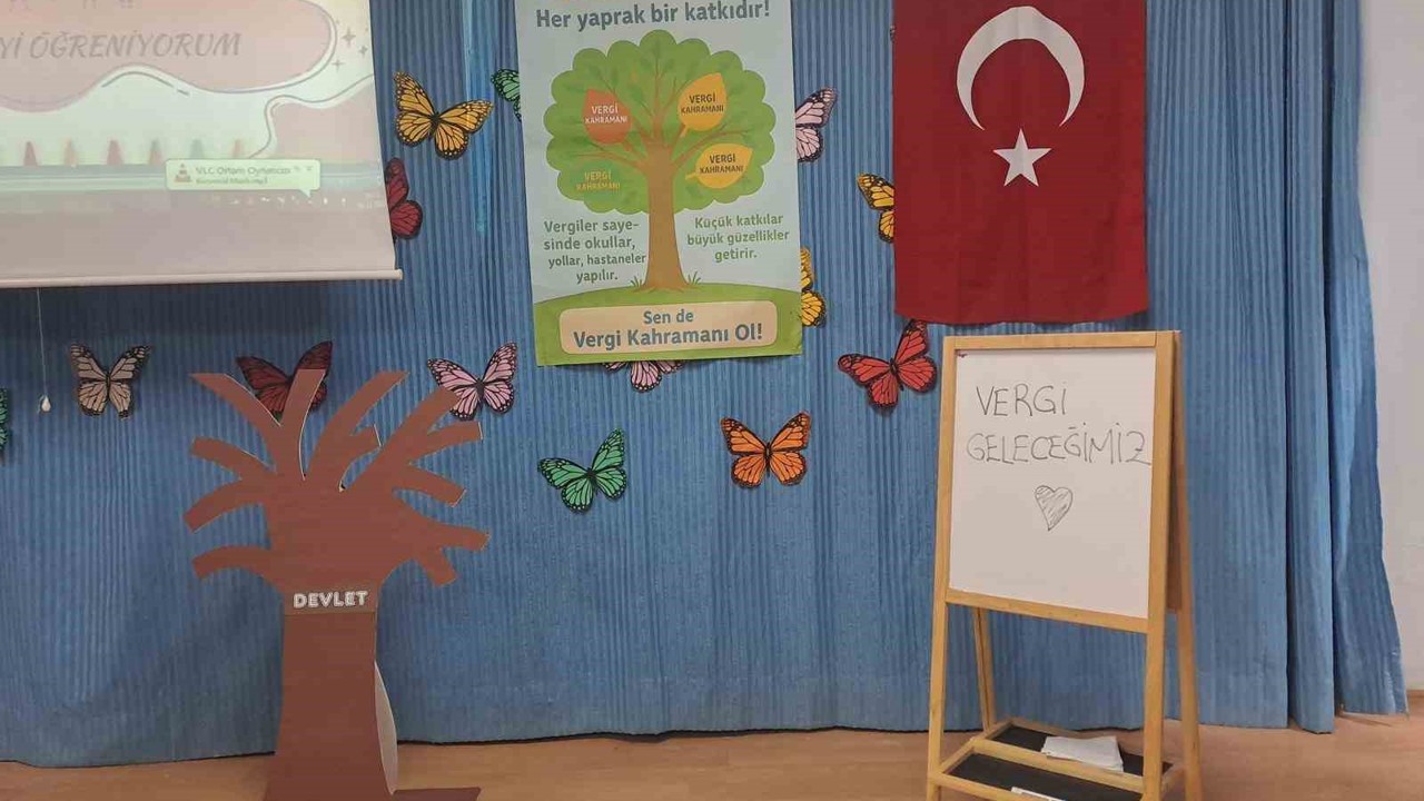 Buldanlı öğrencilere vergi bilinci eğitimi verildi
