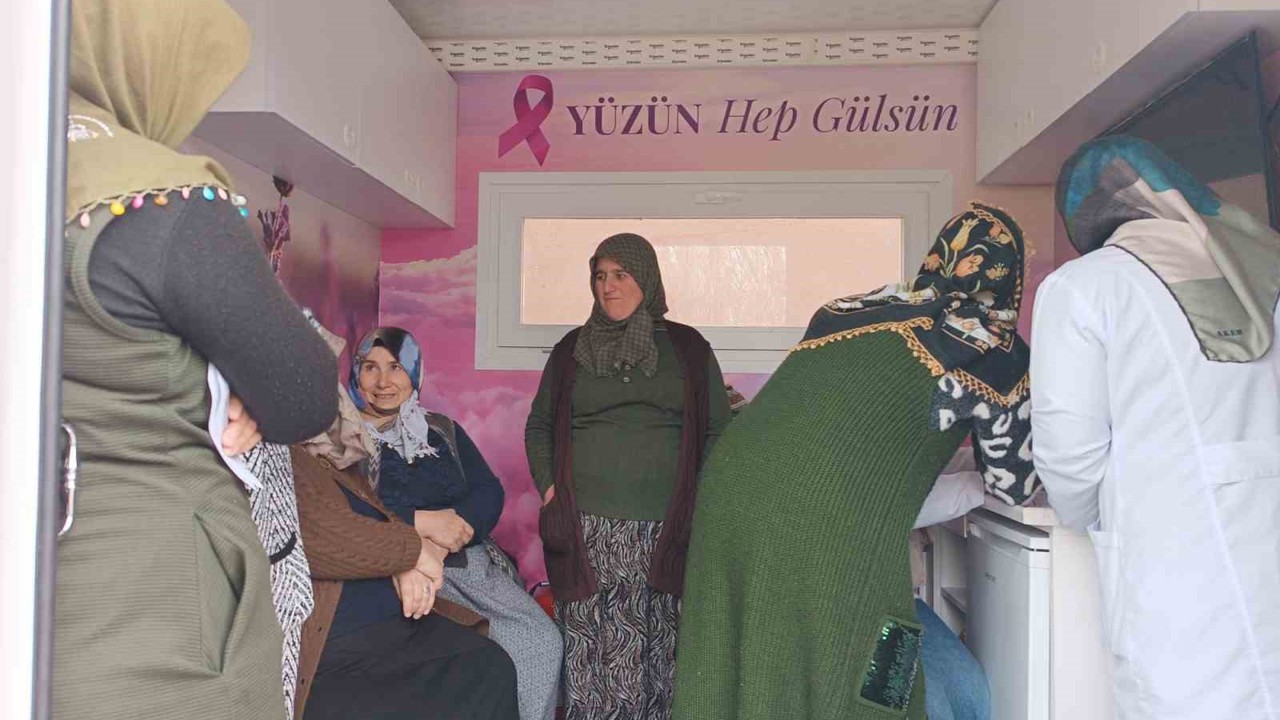 Ağrı’da gezici kanser tarama aracı köy köy dolaşarak kadınlara ücretsiz hizmet sunuyor
