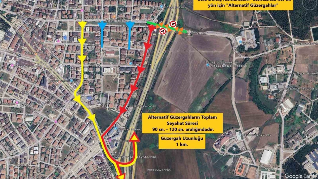 Bursa’da trafik düzenlemesi
