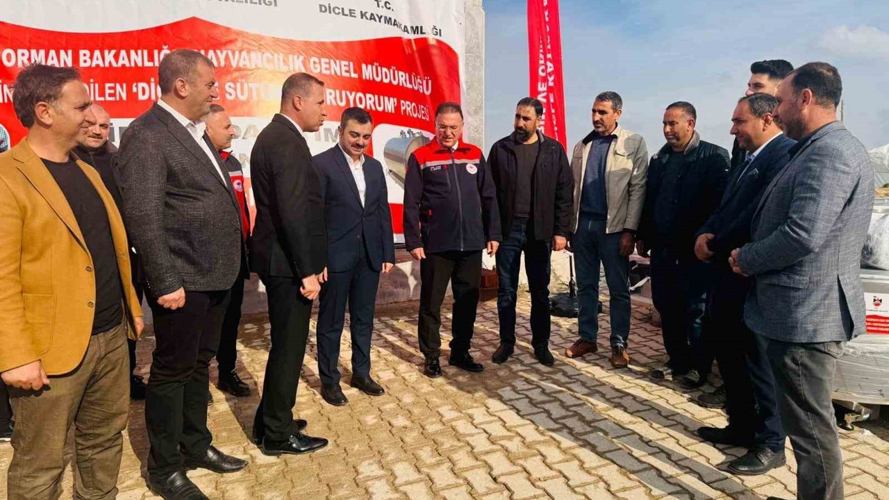 Dicle’de çiftçilere yüzde 75 hibeli 7 adet süt soğutma tankı dağıtıldı
