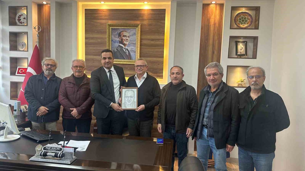 Kaymakam Dalak’ı duygulandıran kara kalem portre
