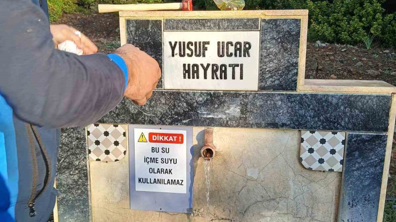 Datça’daki beş çeşmeye "Su içilemez" uyarısı

