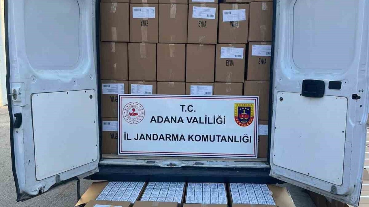 Adana’da 2 milyon 270 bin adet kaçak makaron ele geçirildi
