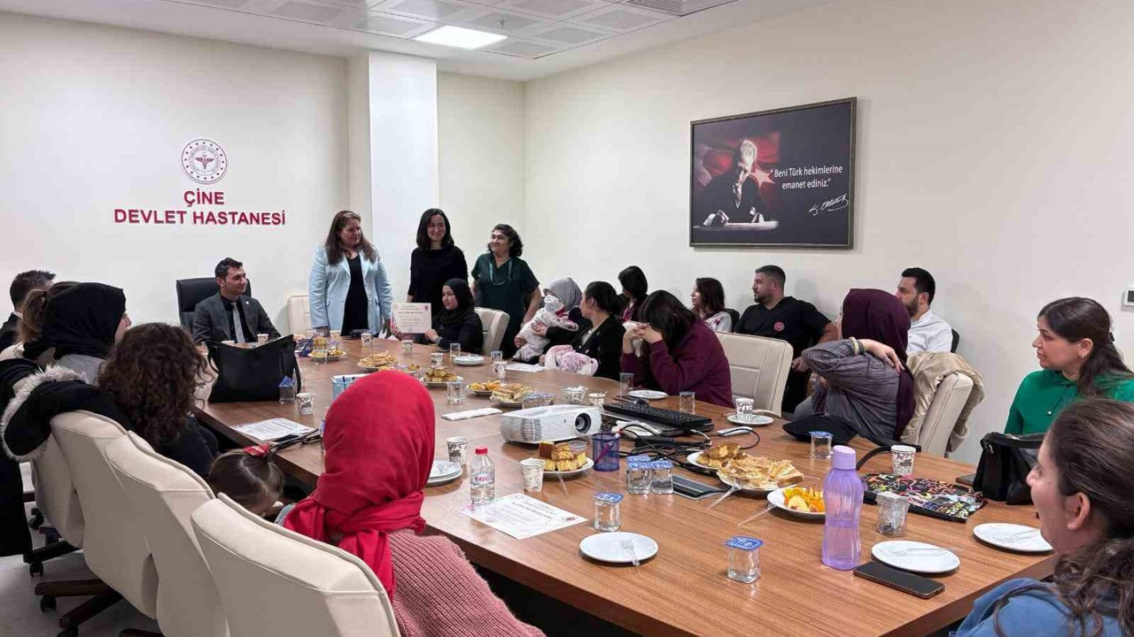 Çine’de anne adaylarına katılım belgesi
