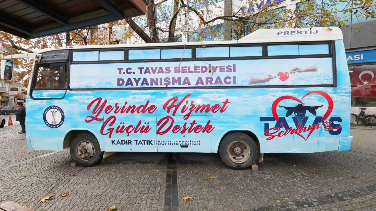 Tavas Belediyesi dayanışma aracı hizmete başladı
