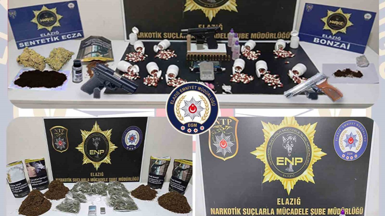 Elazığ’da uyuşturucu operasyonu: 19 tutuklama
