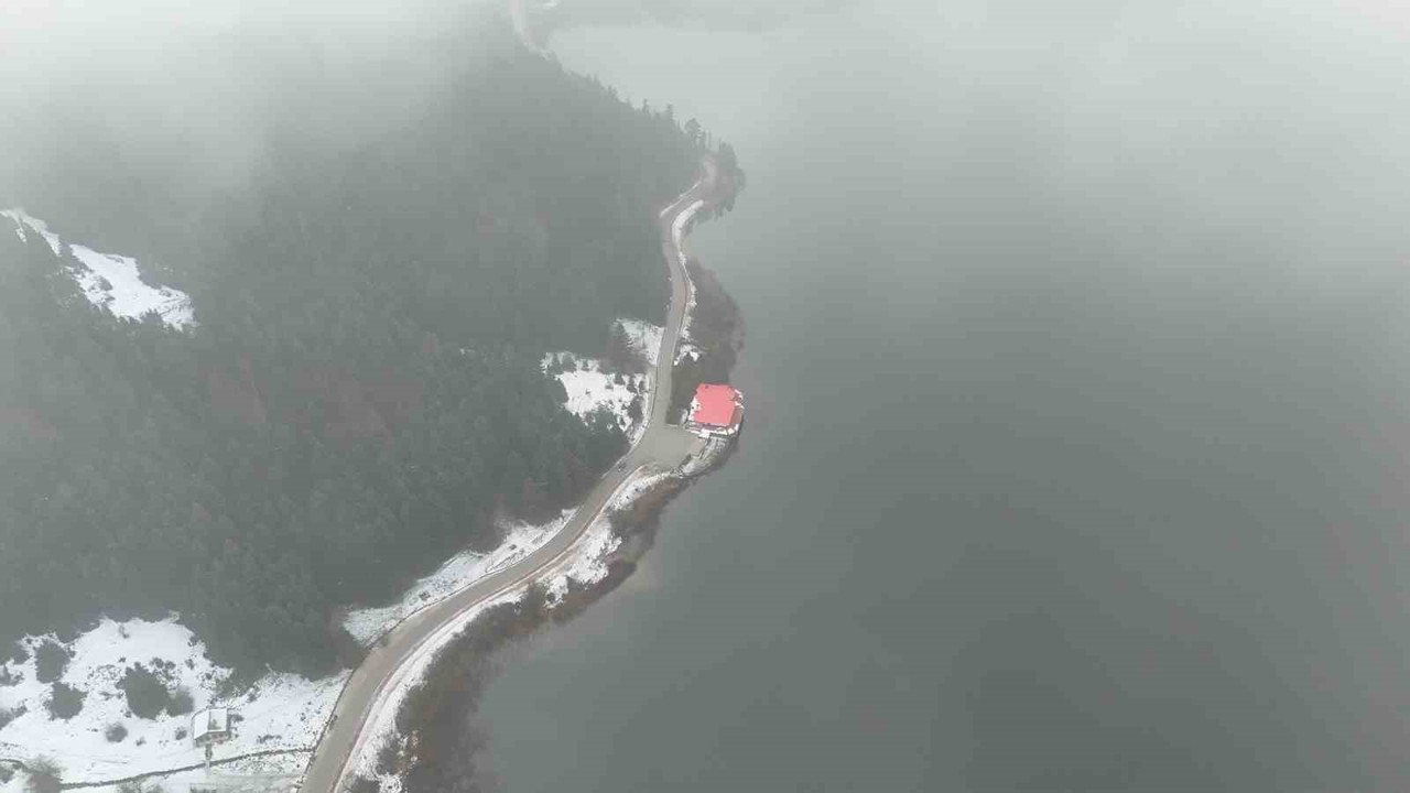 Abant Gölü Milli Parkı’nın kuş bakışı güzelliği
