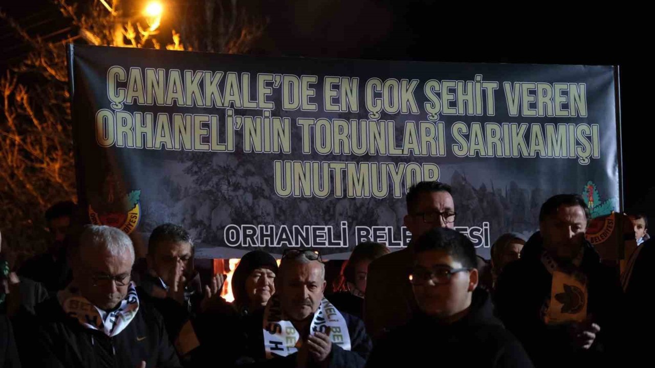Çanakkale’de en çok şehit veren ilçe Orhaneli’nin torunları, Sarıkamış Şehitlerini andı
