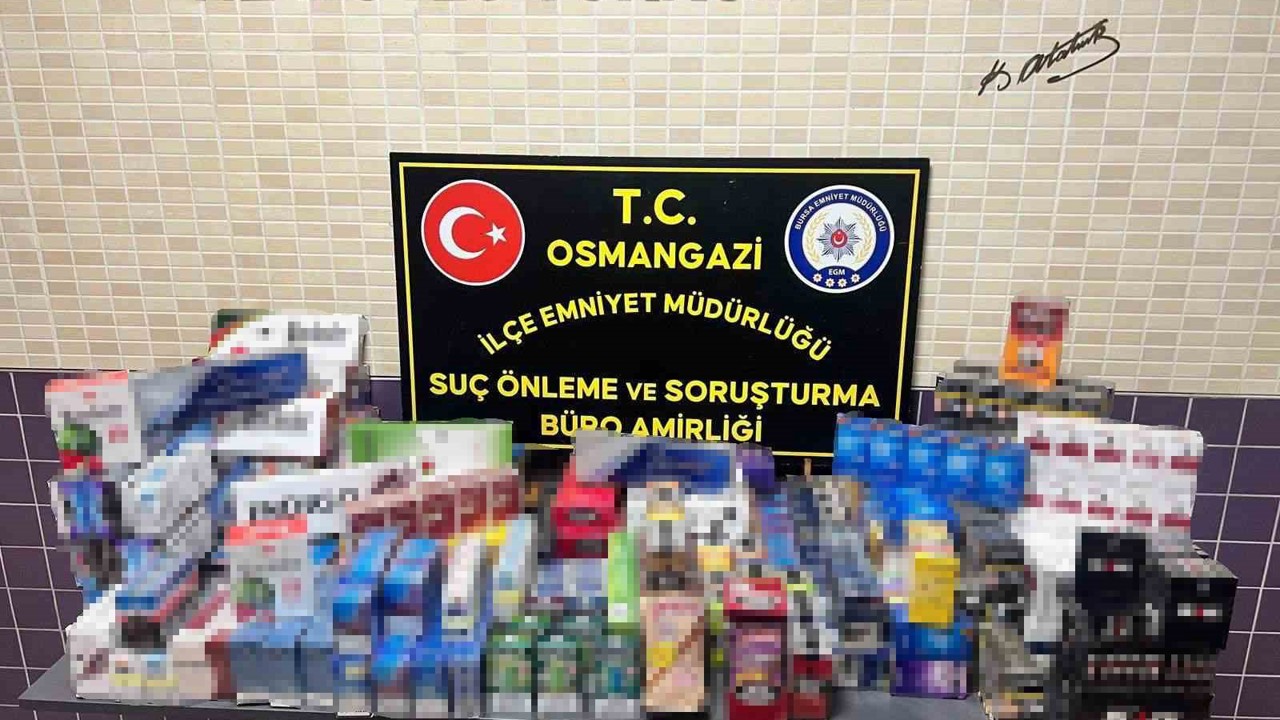 Bursa’da 2 bin adet gümrük kaçağı sigara ele geçirildi
