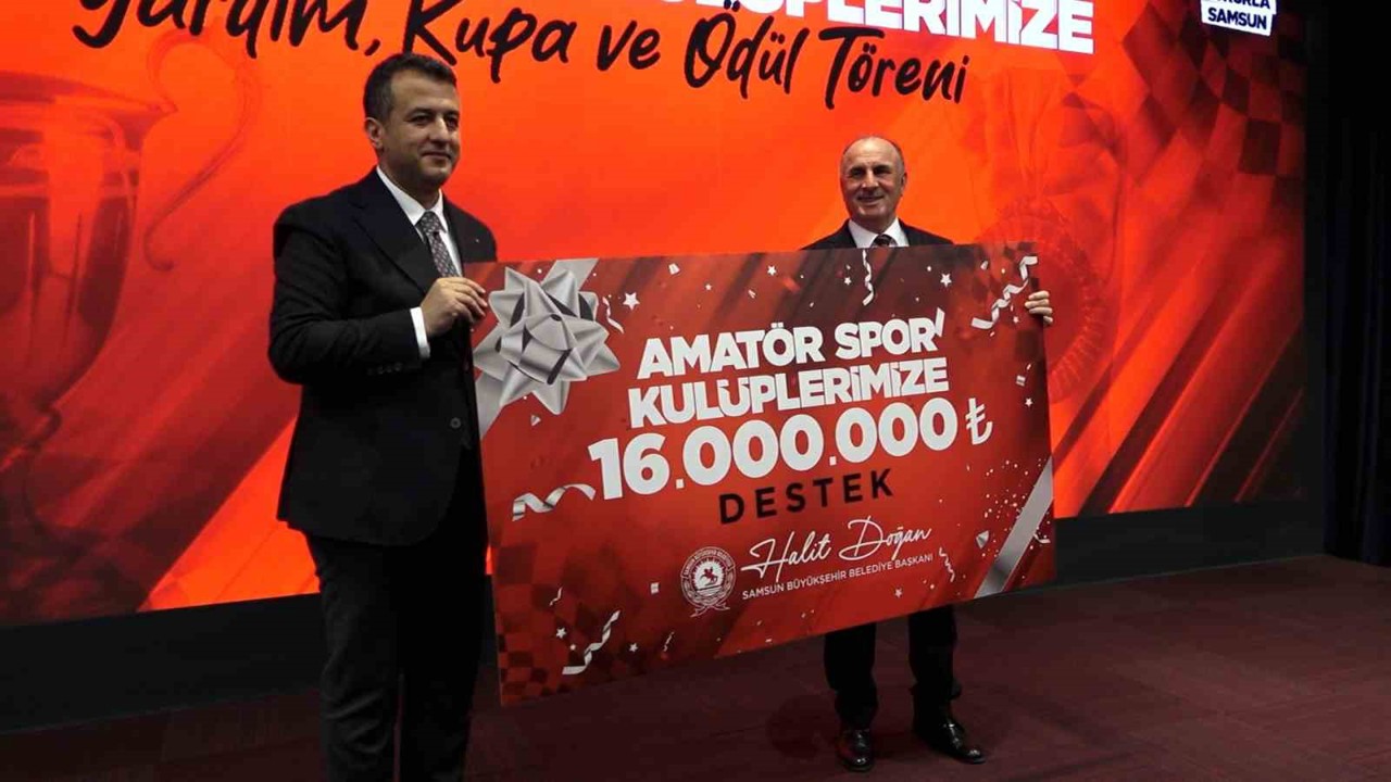 Samsun Büyükşehir’den amatör spor kulüplerine 16 milyon TL destek

