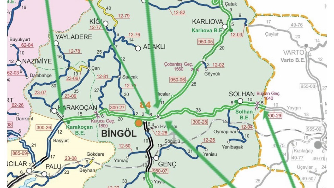 Bingöl’de tır trafiğine kapanan yollar açıldı
