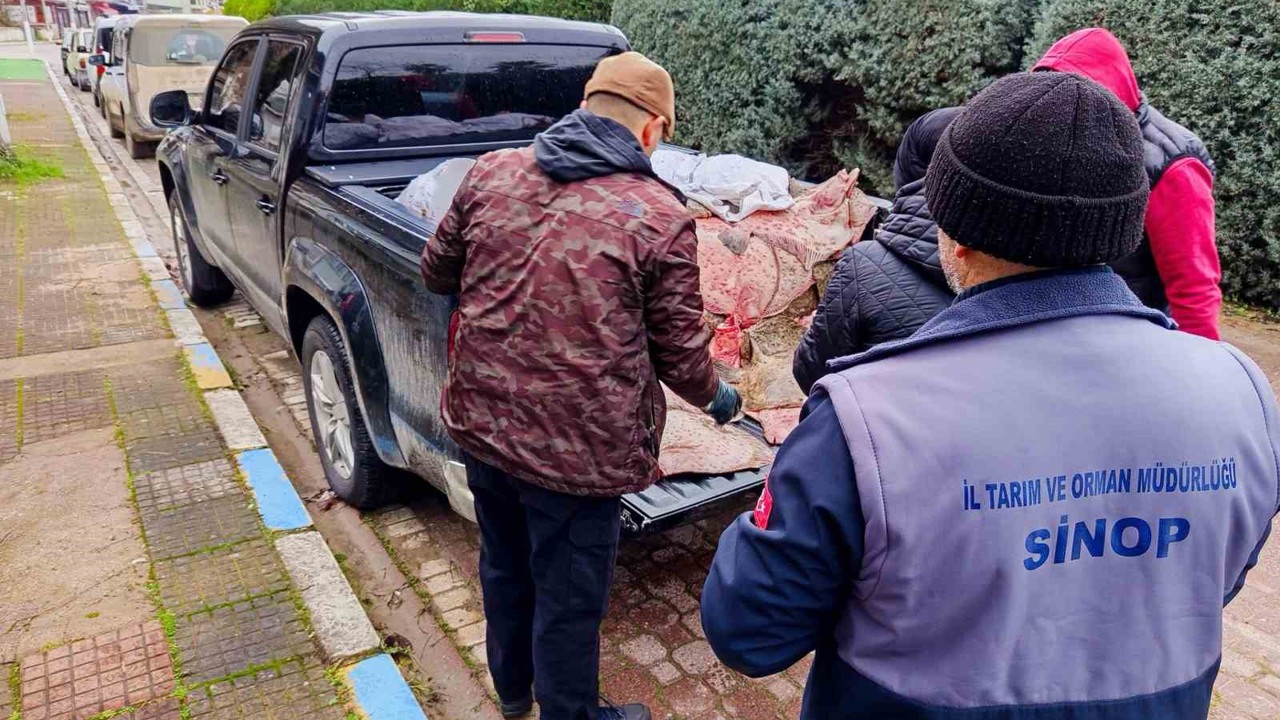 Yasa dışı avlanan kalkanlar, ihtiyaç sahiplerine ücretsiz dağıtıldı
