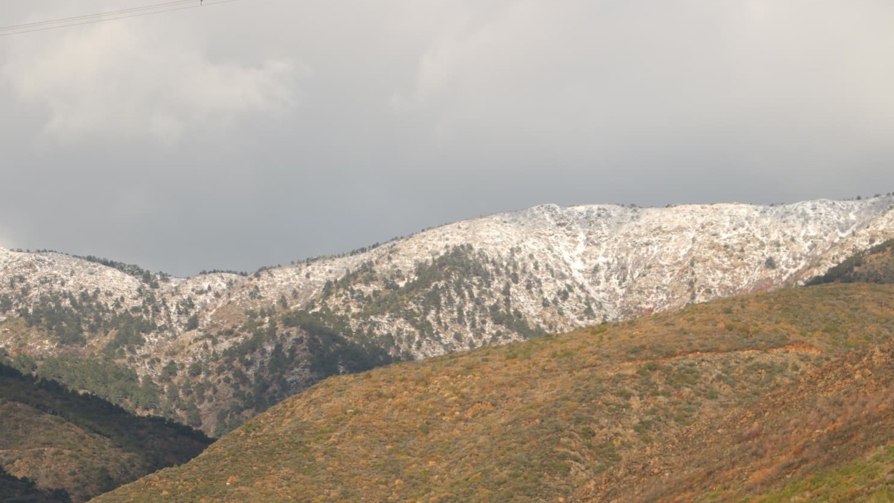 Amanoslar beyaza büründü
