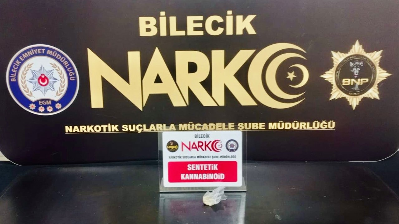 Bilecik’te uyuşturucu operasyonu: 1 gözaltı
