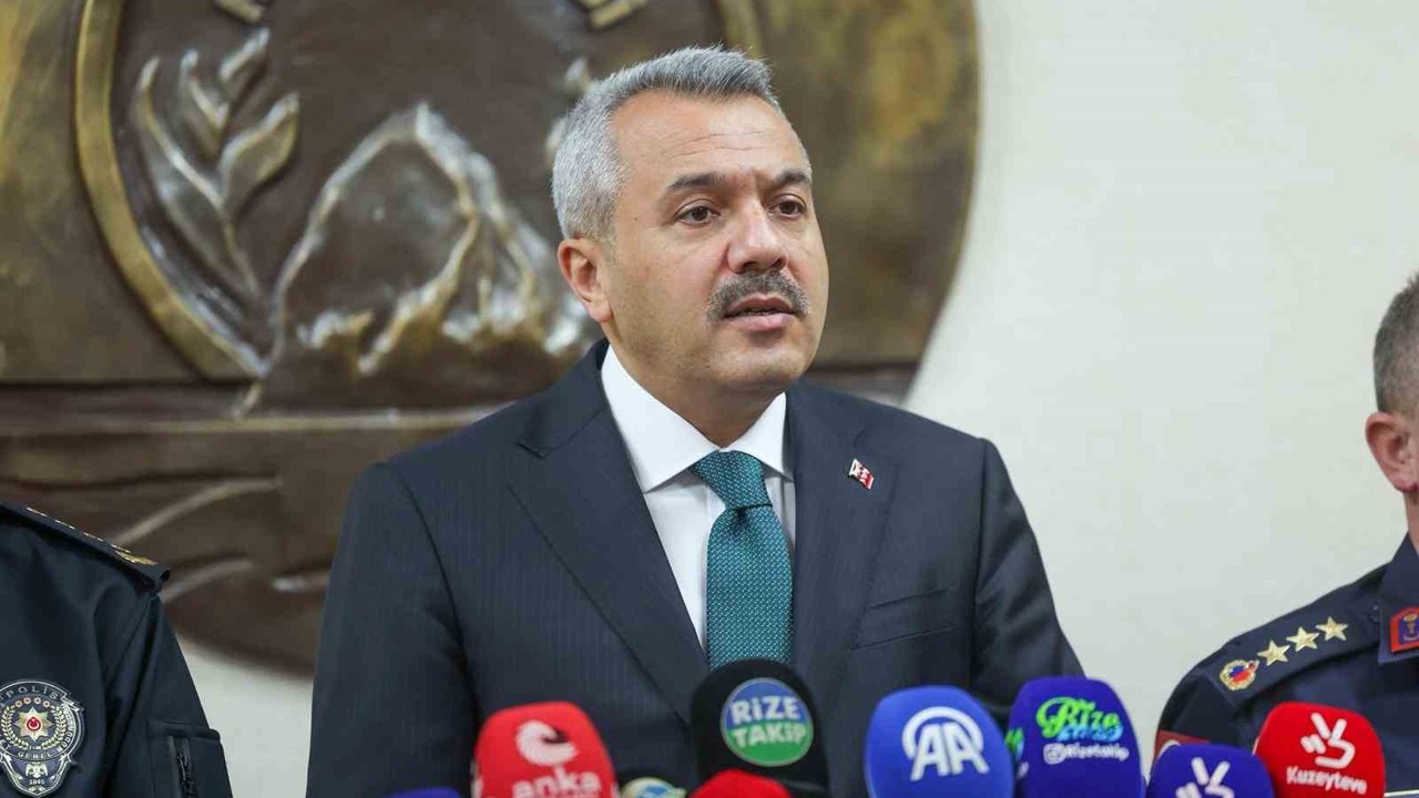 Rize Valisi Baydaş 1 yıllık asayiş bilançosunu açıkladı
