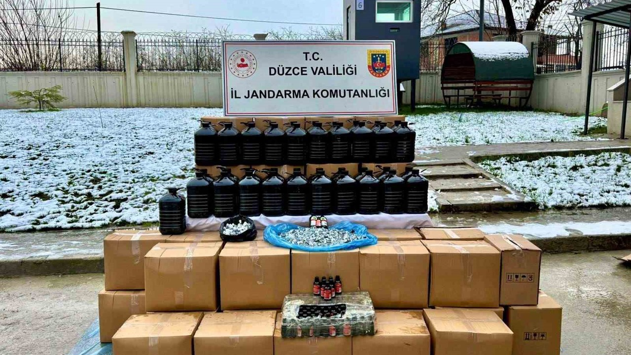 Jandarmadan yeni yıl öncesi kaçak alkol operasyonu
