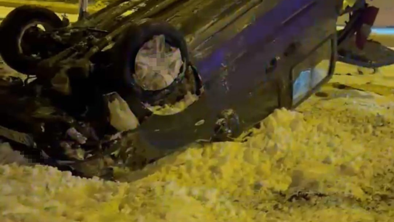 Batman’da kar ve buzlanma kazaya neden oldu: 2 yaralı
