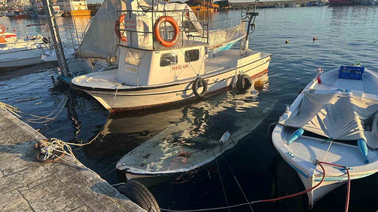 Sinop’ta kayık battı
