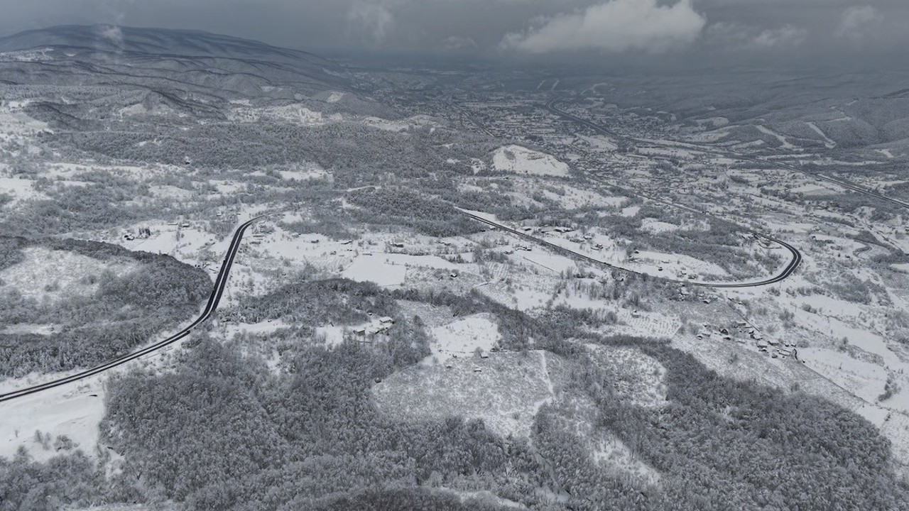 Bolu Dağı’nda ulaşım açık, manzara kartpostallık
