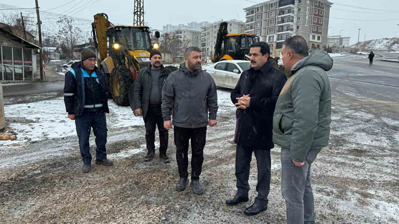 Battalgazi’de Başkan Taşkın ekiplerle birlikte sahada
