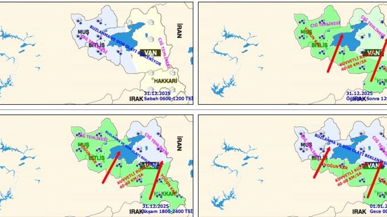 Bölgede kar, fırtına ve çığ uyarısı
