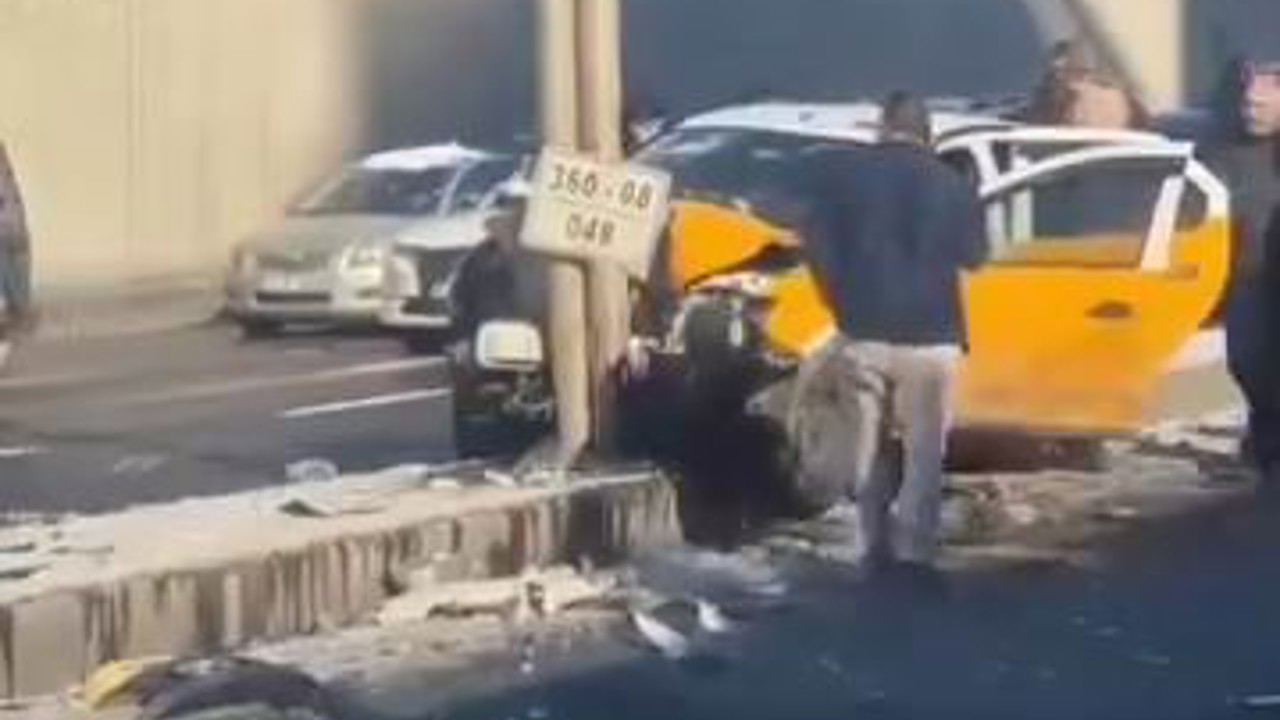 Buzlanma kazayı beraberinde getirdi
