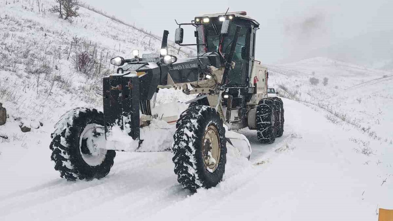 Amasya’da 28 köy yolu ulaşıma kapalı
