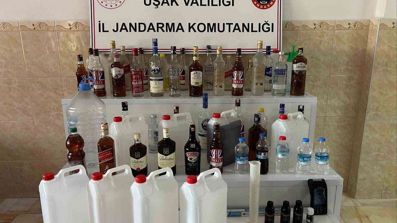 Uşak’ta yılbaşı öncesi jandarma içki kaçakçılarına darbe
