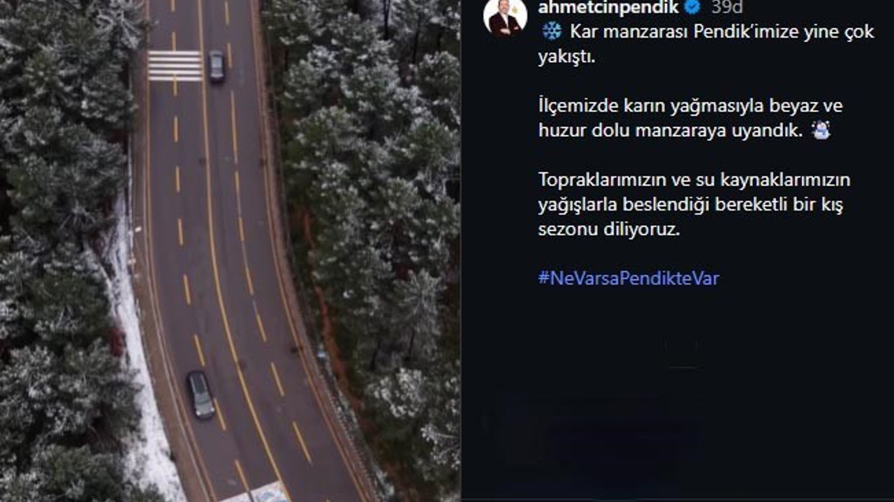 Aydos Ormanı’nda kartpostallık manzara havadan görüntülendi
