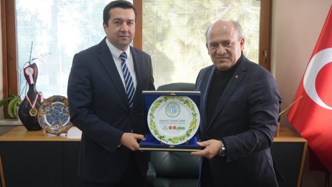 Havran Kaymakamı Evlice, Edremit Ticaret Odası’nı ziyaret etti
