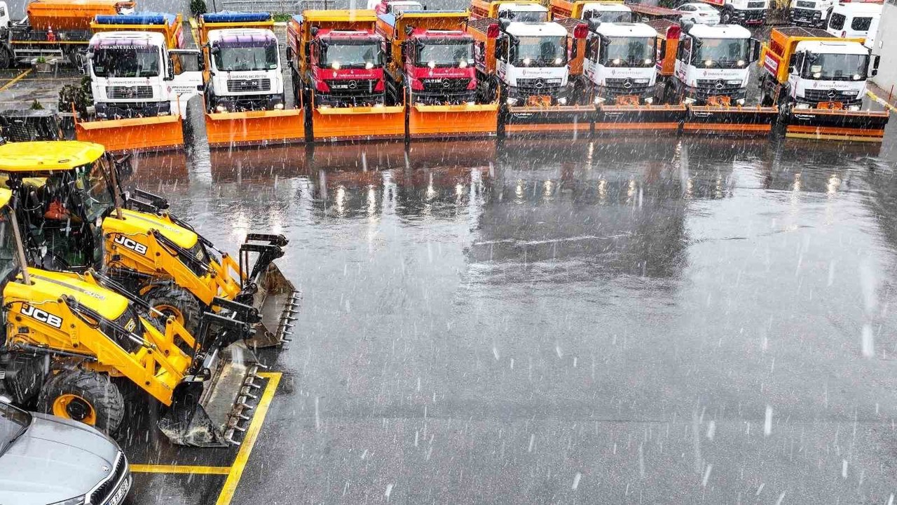 Ümraniye’de kar timleri teyakkuzda
