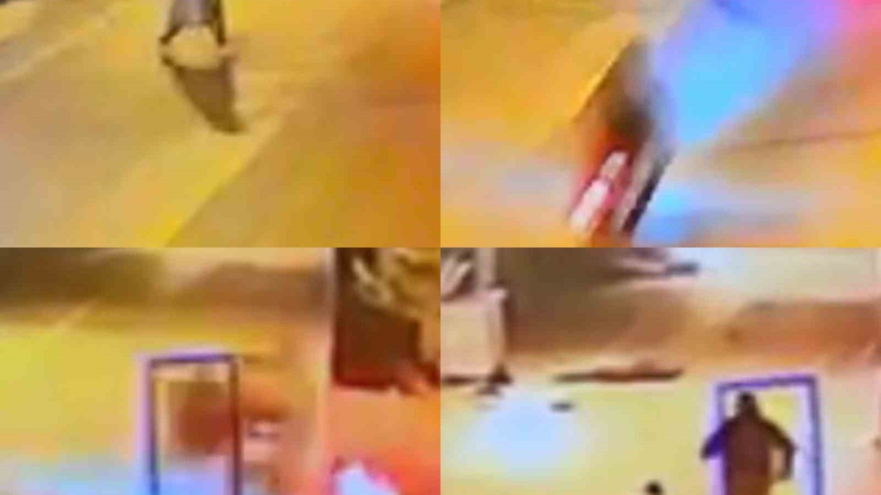 Kaza anı kamerada: Motosikletlinin çarptığı yaya hayatını kaybetti
