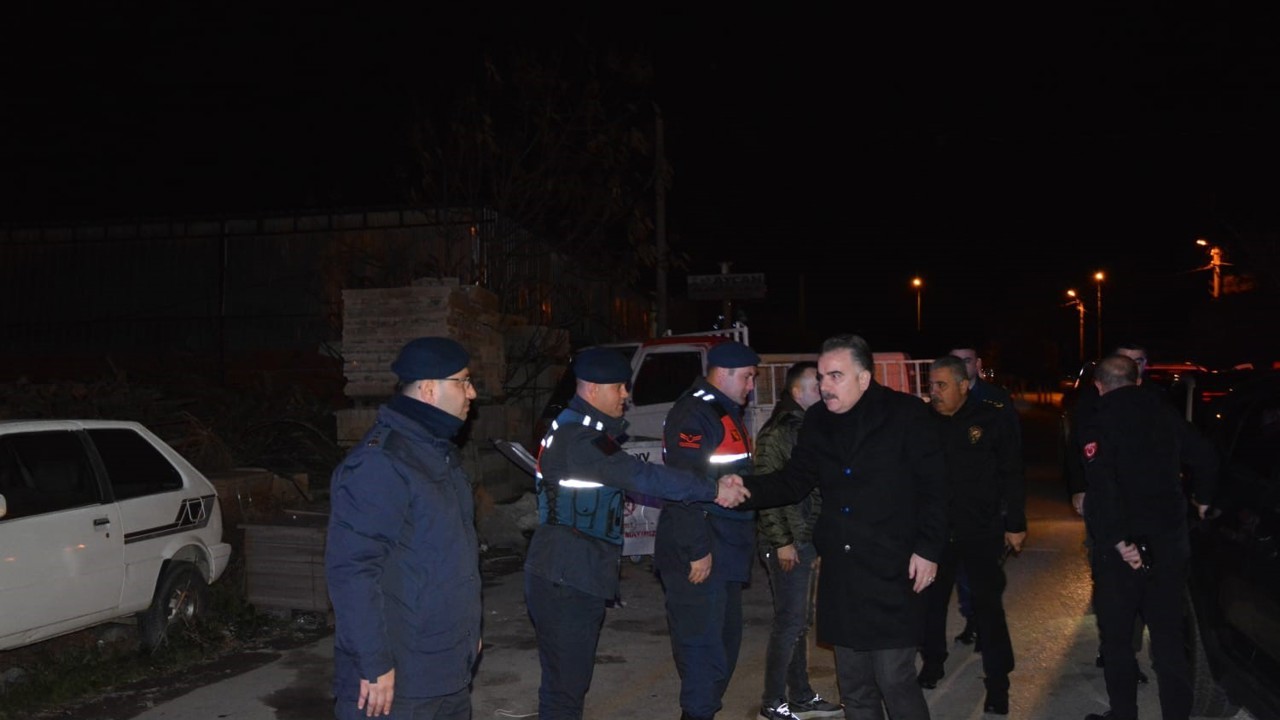 Kaymakam Odabaş yeni yılda görev başındaki personeli yalnız bırakmadı
