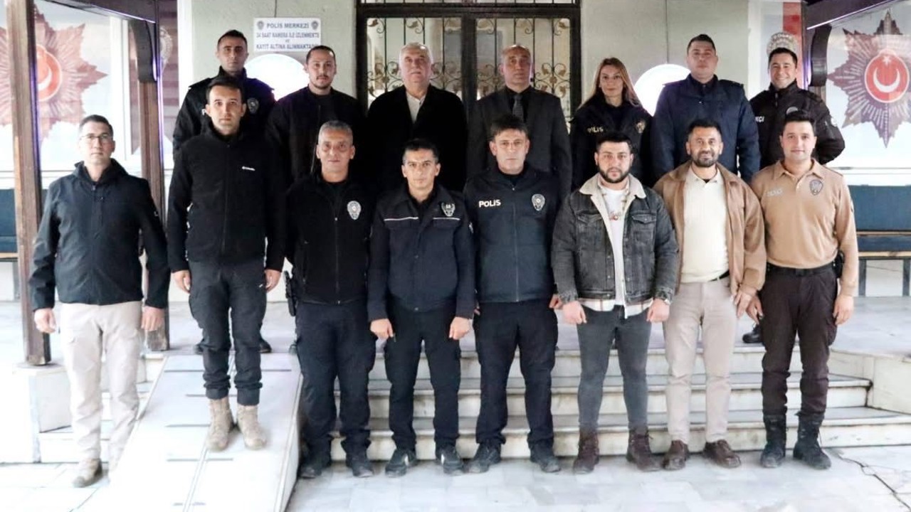 Kaymakam İlhan yeni yılda kolluk kuvvetleri ile bir araya geldi
