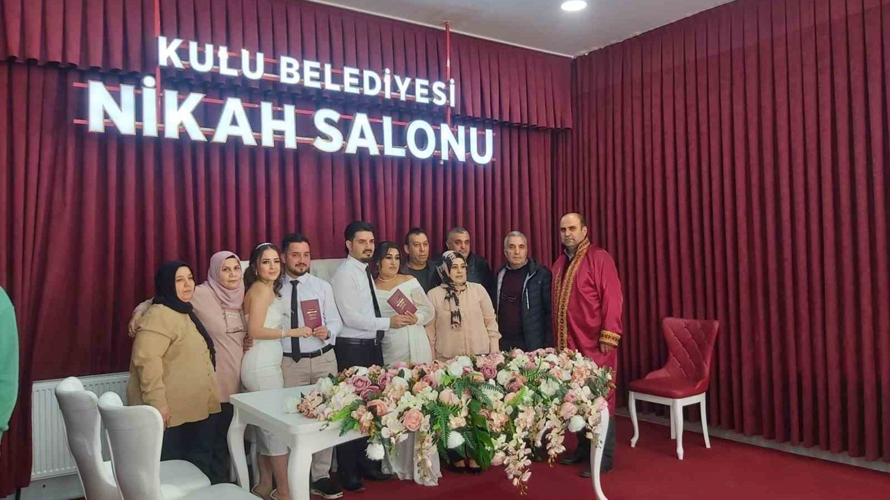 Kulu’da 2025 yılında 485 çift dünya evine girdi
