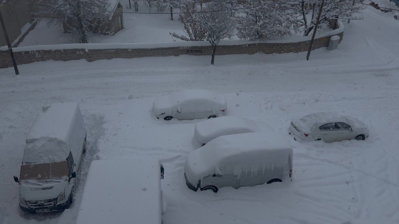 Patnos’ta kar hayatı durdurdu
