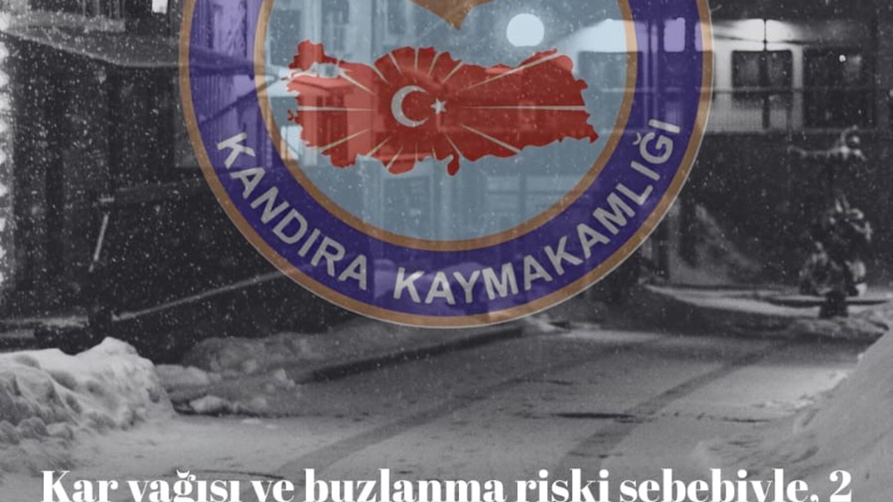 Kandıra’da kar ve buzlanma nedeniyle eğitime 1 gün ara
