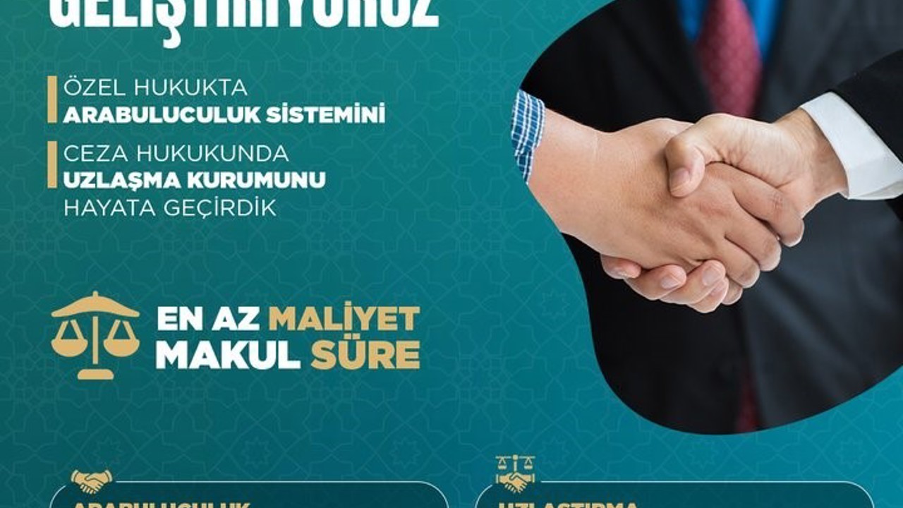 Adalet Bakanı Tunç: "2025 yılında arabuluculuk ile 1 milyon 124 bin 200 dosyada uzlaştırma sağlandı"
