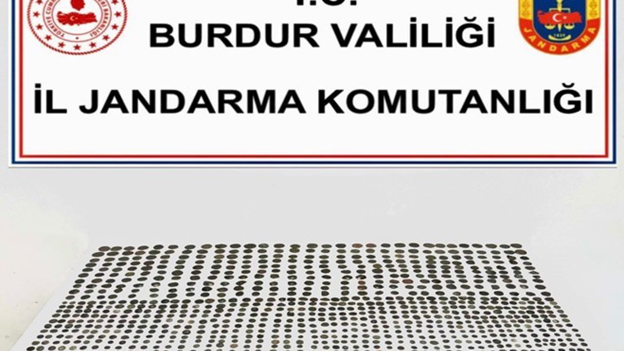 Burdur’da bin 3 adet sikke ele geçirildi
