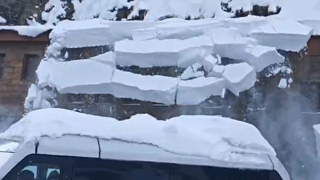 Kar temizliği sırasında facianın eşiğinden dönüldü
