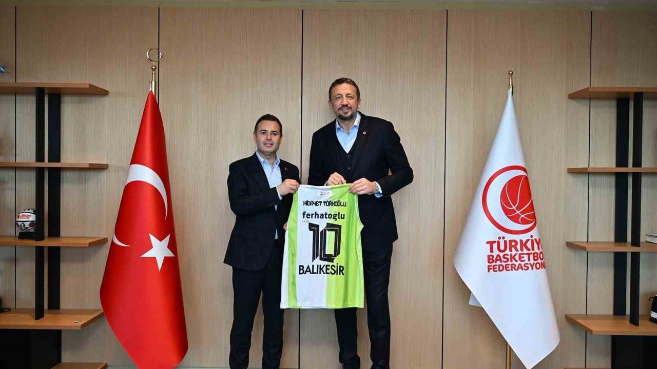 Balıkesir basketbolu için Başkan Ahmet Akın’dan TBF’ye önemli ziyaret
