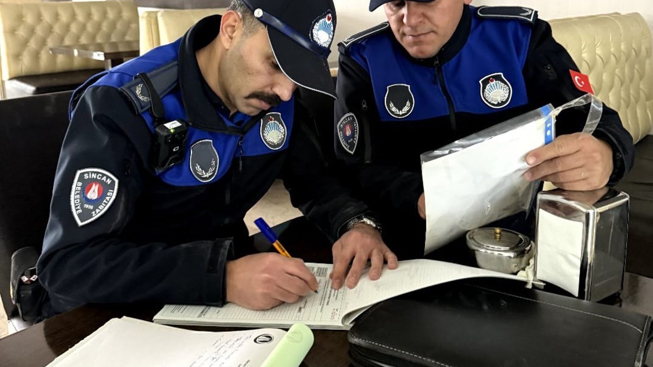 Sincan Belediyesi zabıta ekiplerinden denetim
