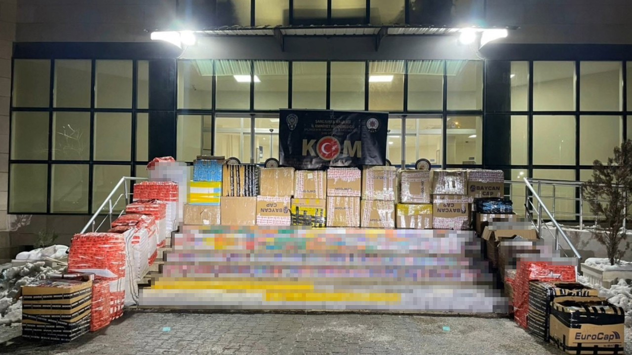 Şanlıurfa’da 15 milyon TL değerinde kaçak sigara ele geçirildi
