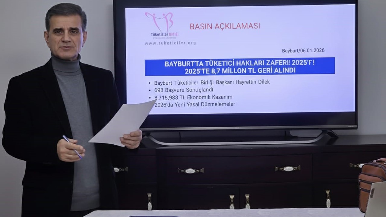 Bayburt’ta 8,7 milyon TL tüketicinin cebinde kaldı
