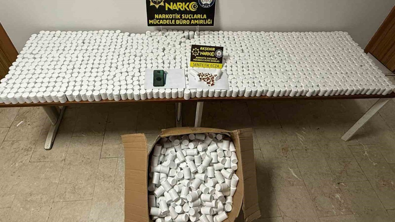 Akşehir’de 10 milyon liralık uyuşturucu operasyonu
