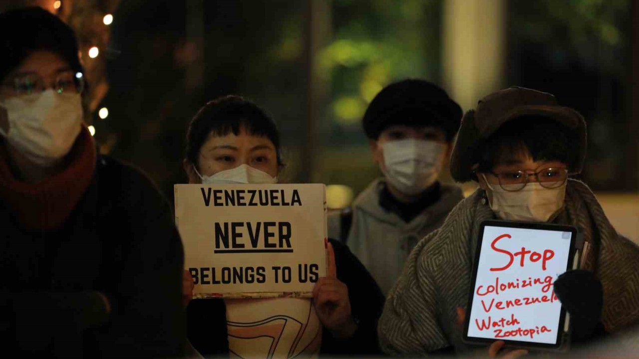 ABD’nin Venezuela saldırısı Tokyo’da protesto edildi
