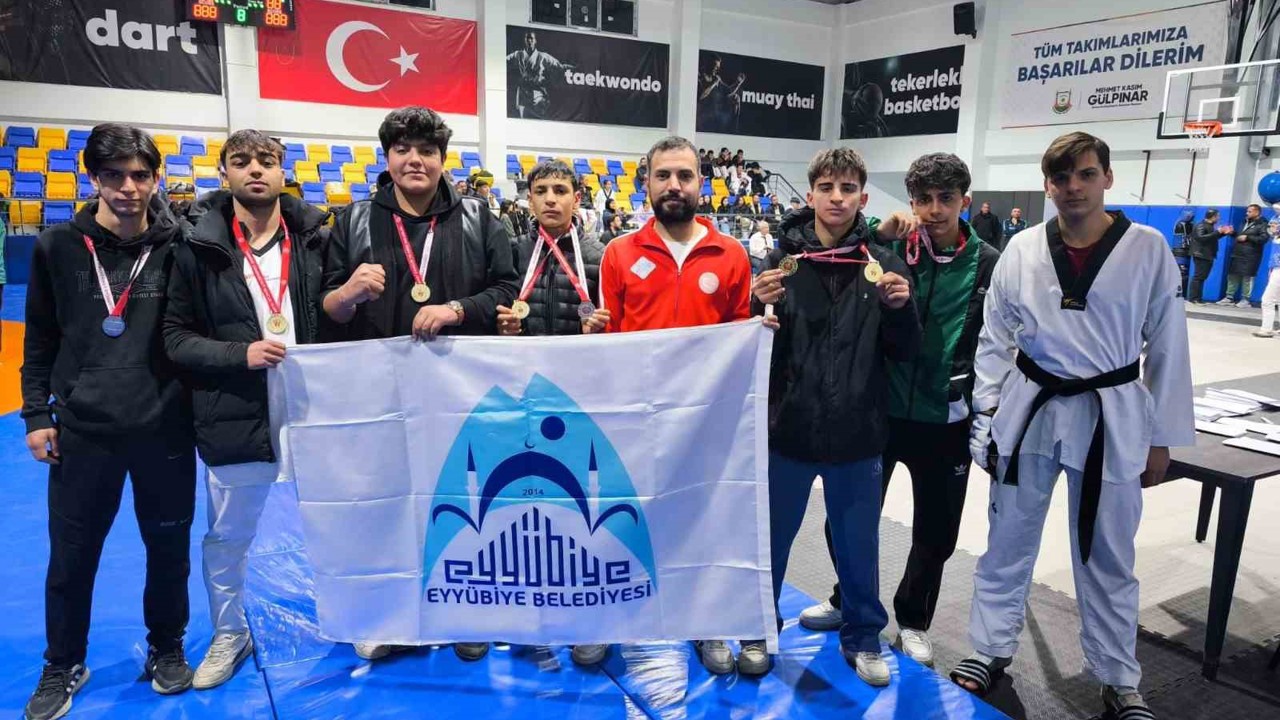 Eyyübiye Belediyesi sporcuları 9 madalya ile Alanya yolcusu
